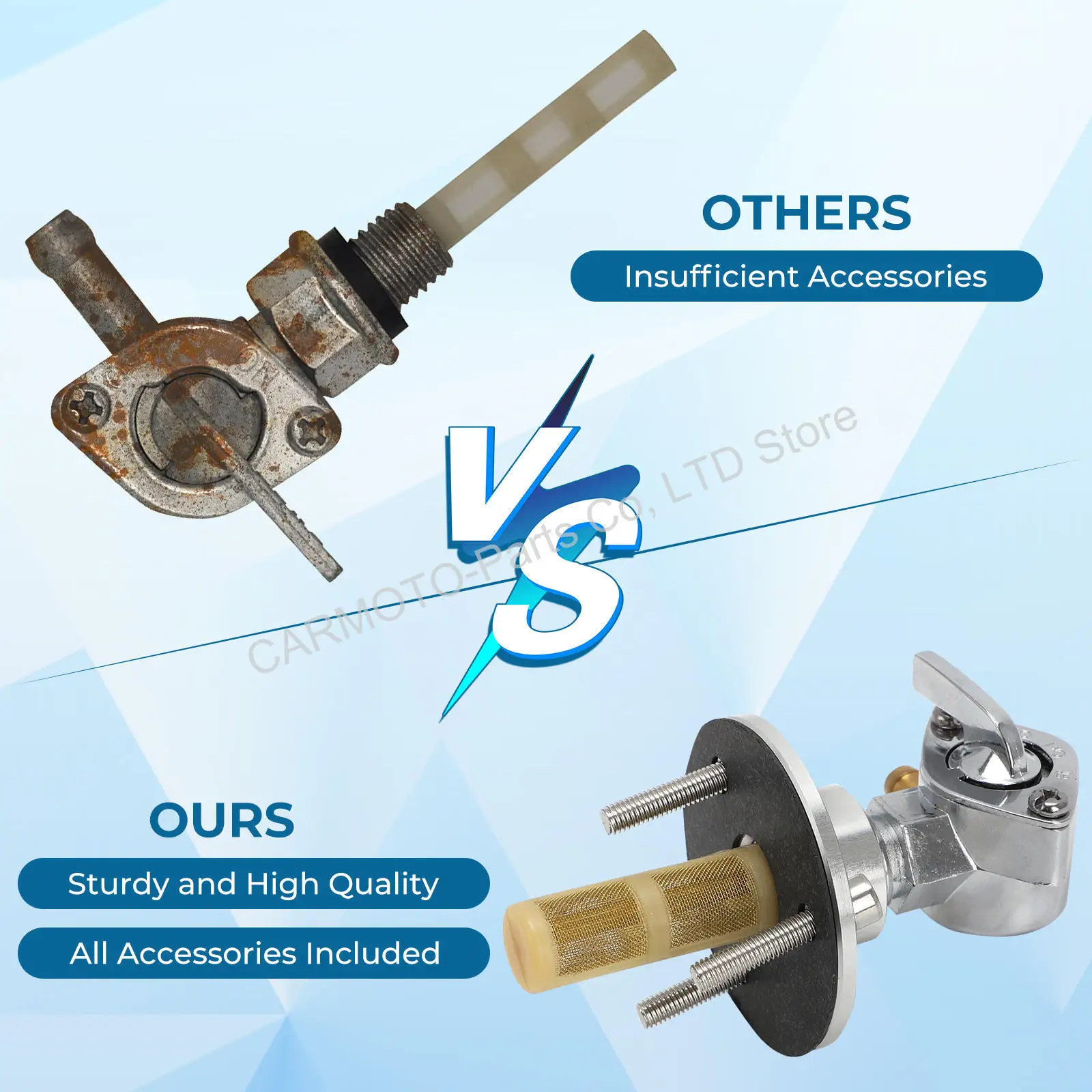 Фото Комплект кранов топливного бака для Honda CA95, CA150, CA160, Dream, Benly, Baby, CA92, CA95, 150 №5