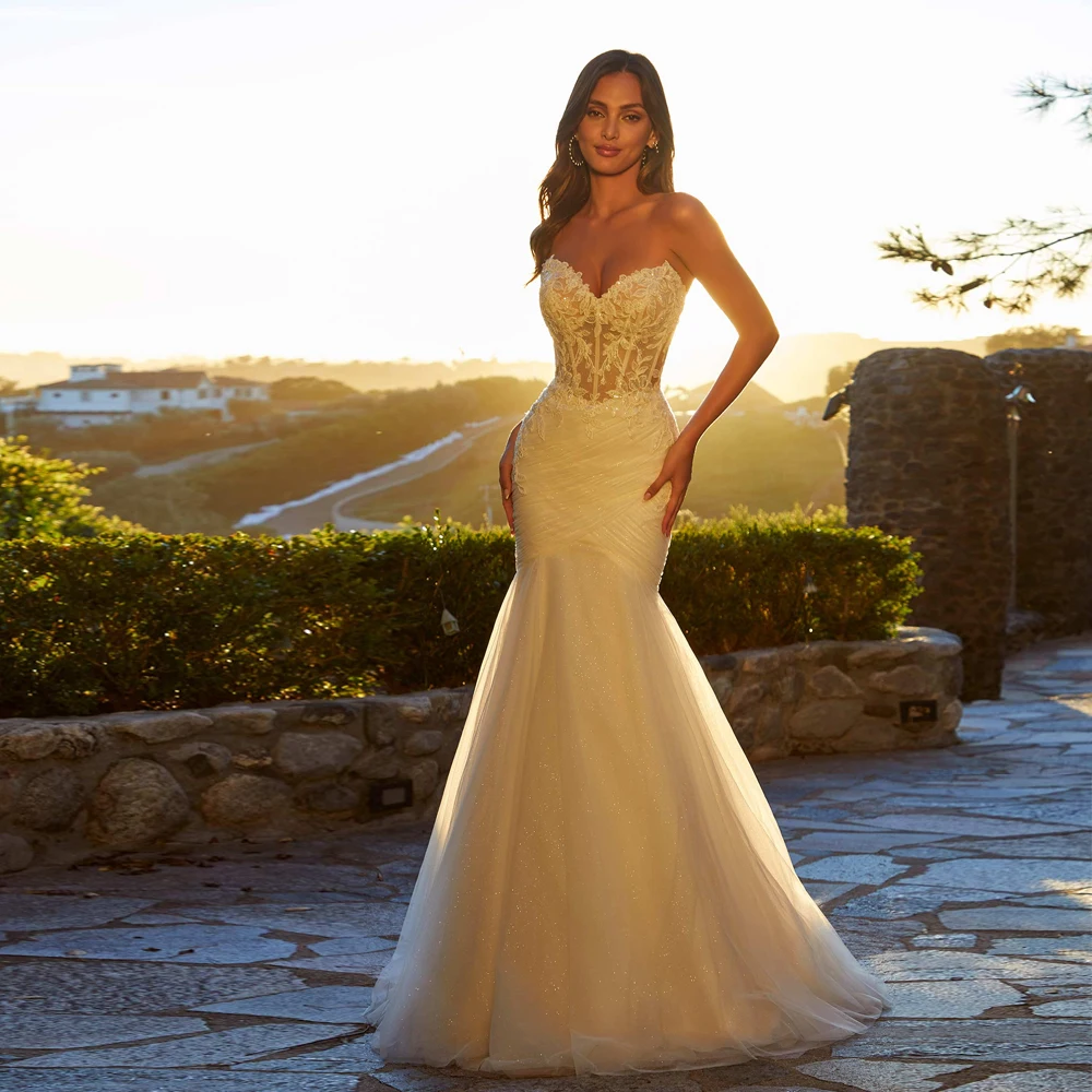 Женское платье с юбкой-годе It's yiiya сияющее свадебное из фатина со съемными