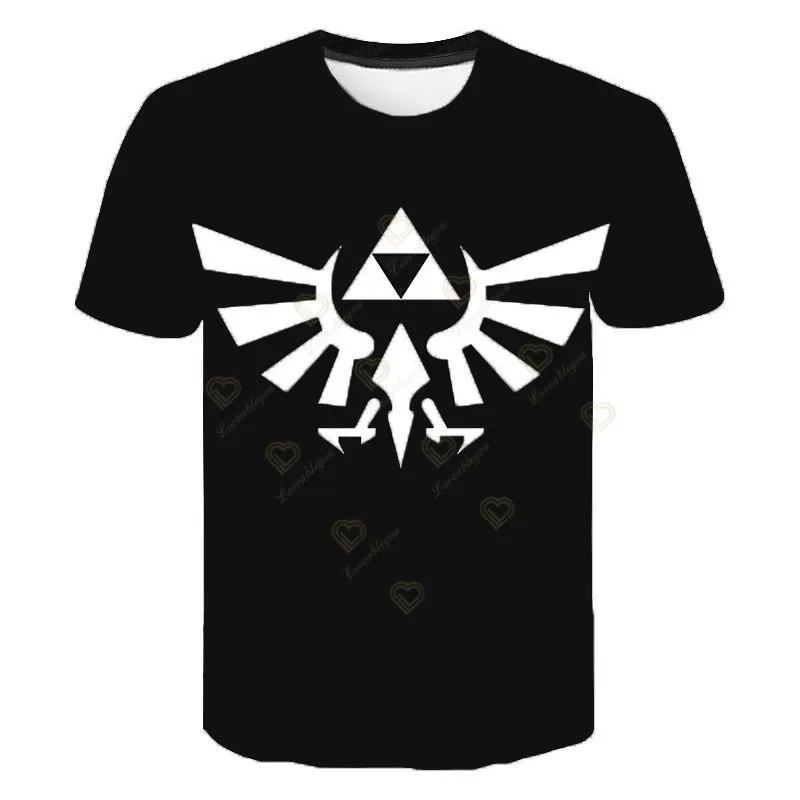 

2023 New Zelda Tears of The Kingdom T Shirt Boy Girl Cartoon Fashion Hip-hop Clothing Summer Child Baby Short Sleeve