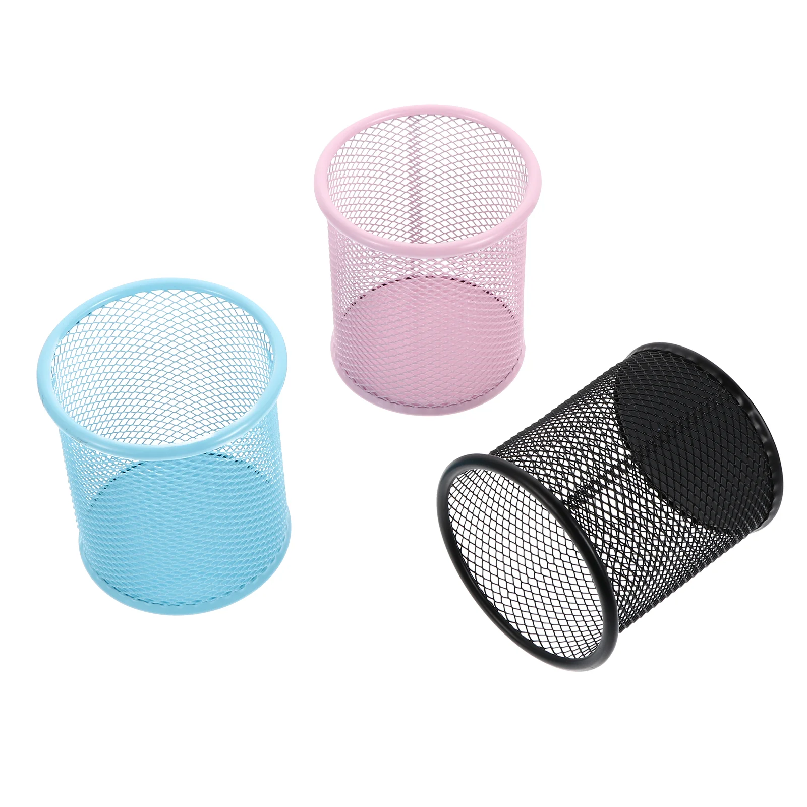 

Pen Holdermetal Mesh Wire Pots Pot Deskcup Makeupmake Brushed Organizer Desktop Brushes Containers Storage Holders Brushiron