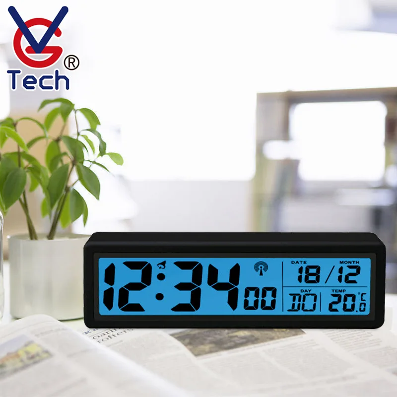 

Radio Alarm Clock Table Clock Digital Alarm Snooze Display Time Night Light Desktop Usb Alarm Clock Home Decor Children Gifts