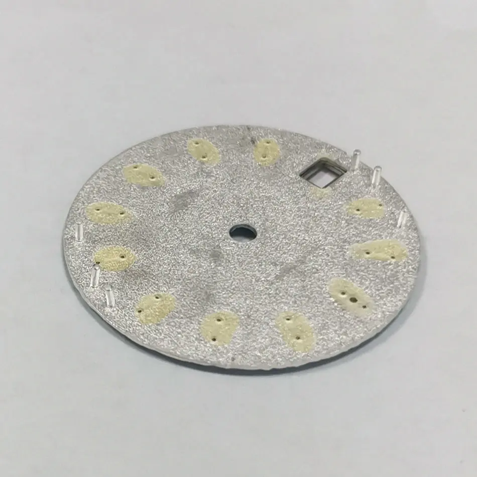 Watch Accessories Dial blue black white  GS and S logo dial C3 green luminous 28.5mm for nh36 NH35 movement watch MOD case Da