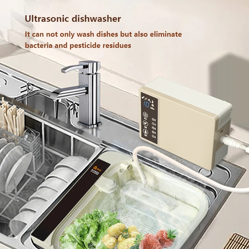 

Dishwasher Household Small Ultrasonic Sink Dishwasher Fully Automatic Cleaning Machine Freestanding Dishwasher Free Installation