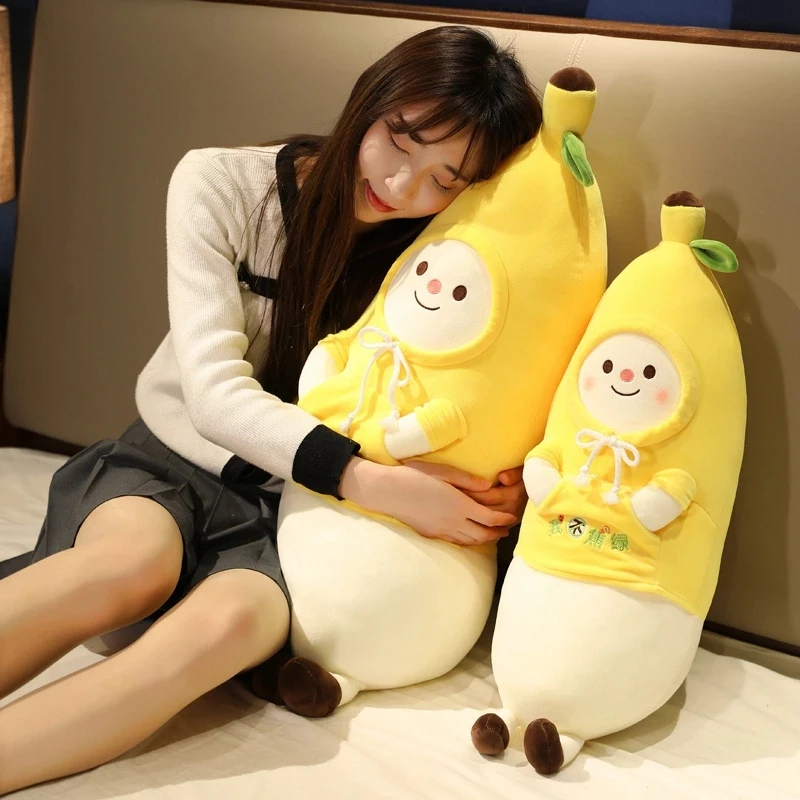 

Cartoon 30-85cm Baby Figure Banana Plush Toy Soft Plant Banana Pillow Stuffed Doll Kawaii Kids Home Decor Nice Birthday Gift