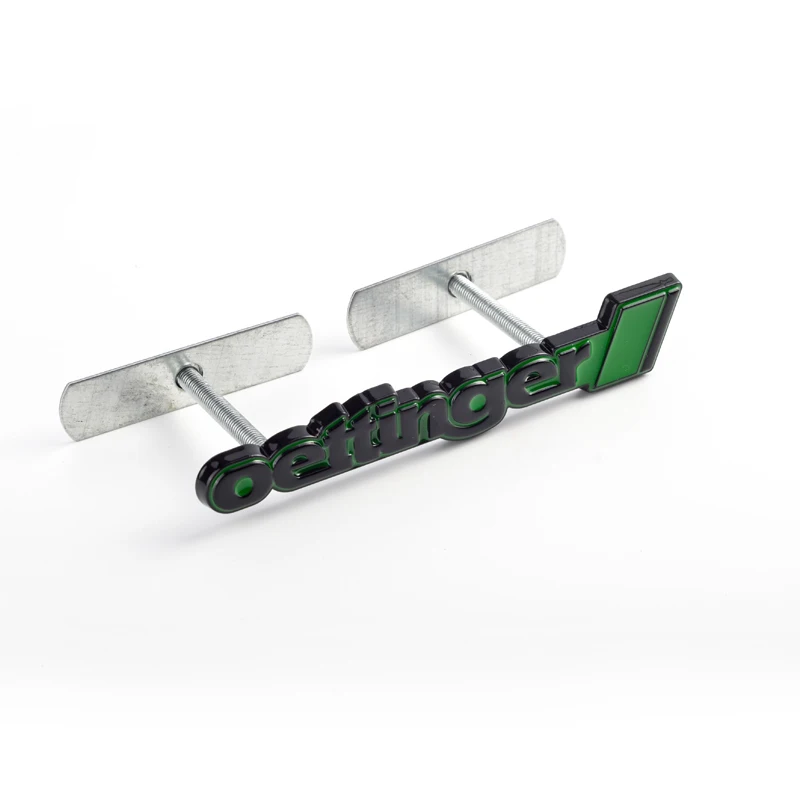 

Стайлинг автомобиля, металлический логотип Oettinger, гоночная модификация, эмблема передней решетки автомобиля, декоративная наклейка для Jetta Golf 5 6 7 Polo Bora