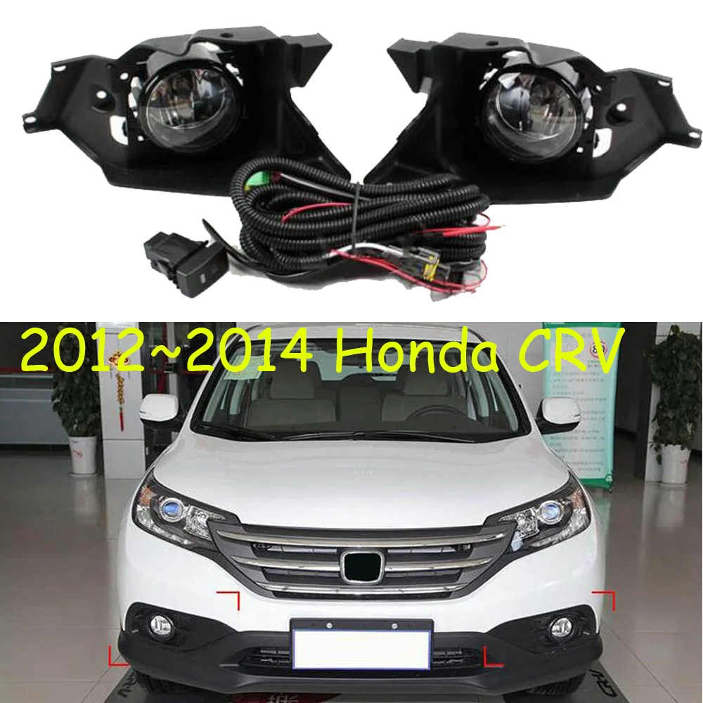 

Car Bumper Headlight For hONDA cr-v Crv Fog Light 2012~2014y Halogen Bulb 4300K Wire Of Hanress Headlamp For CR V CRV Fog Lamp
