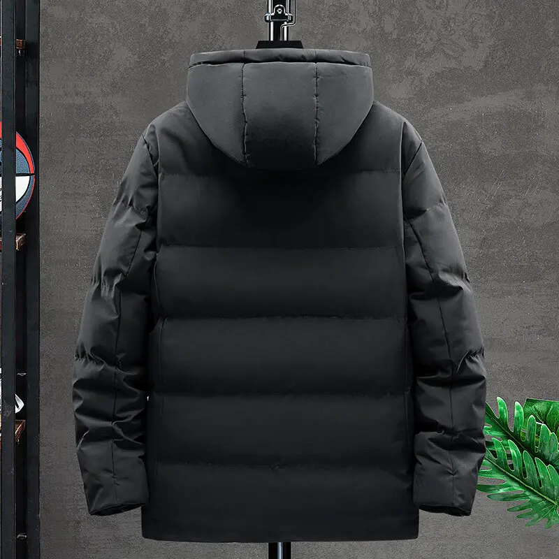 Cotton men's winter thick coat tooling cotton-padded jacket men's short Korean trend cotton-padded jacket plus size