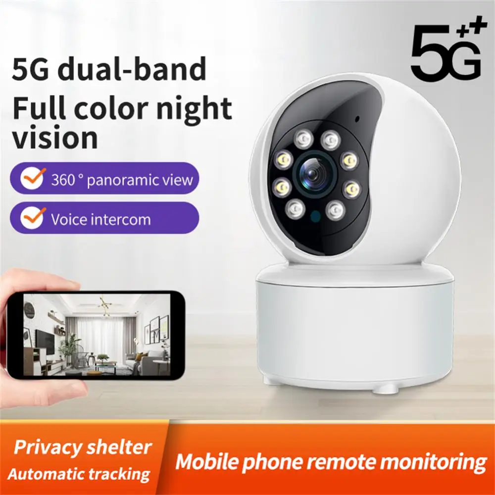 

IP WiFi Camera 5G Baby Monitor 1080P Video Surveillance Camera Mini Indoor CCTV Security Camera AI Tracking Audio Alexa