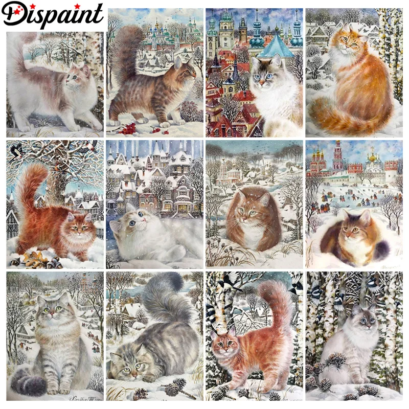 

Алмазная картина «Кот», 5D «сделай сам»