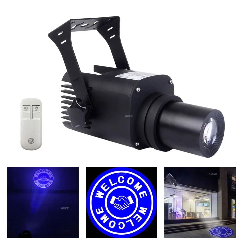 

Welcome Gobo Card + IP65 Waterproof Outdoor 25W LED HD Zoom AD Logo Projector Lamps Commercial Lighting Sign Advertising Lights