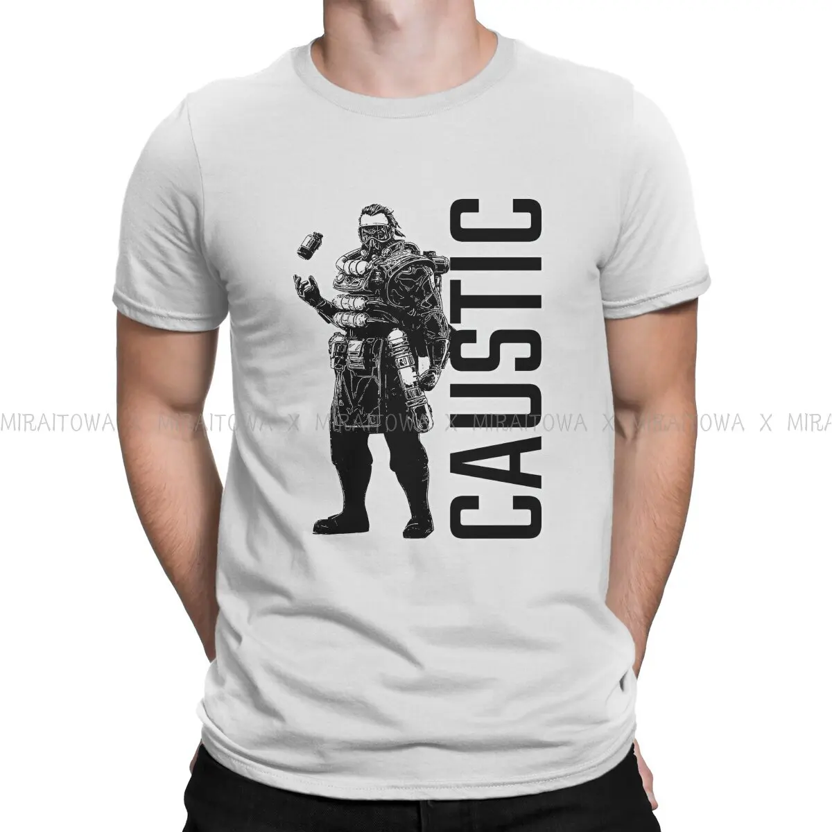 

Apex legends Star Warrior Game Crewneck TShirts Caustic Personalize Men's T Shirt Funny Tops 6XL