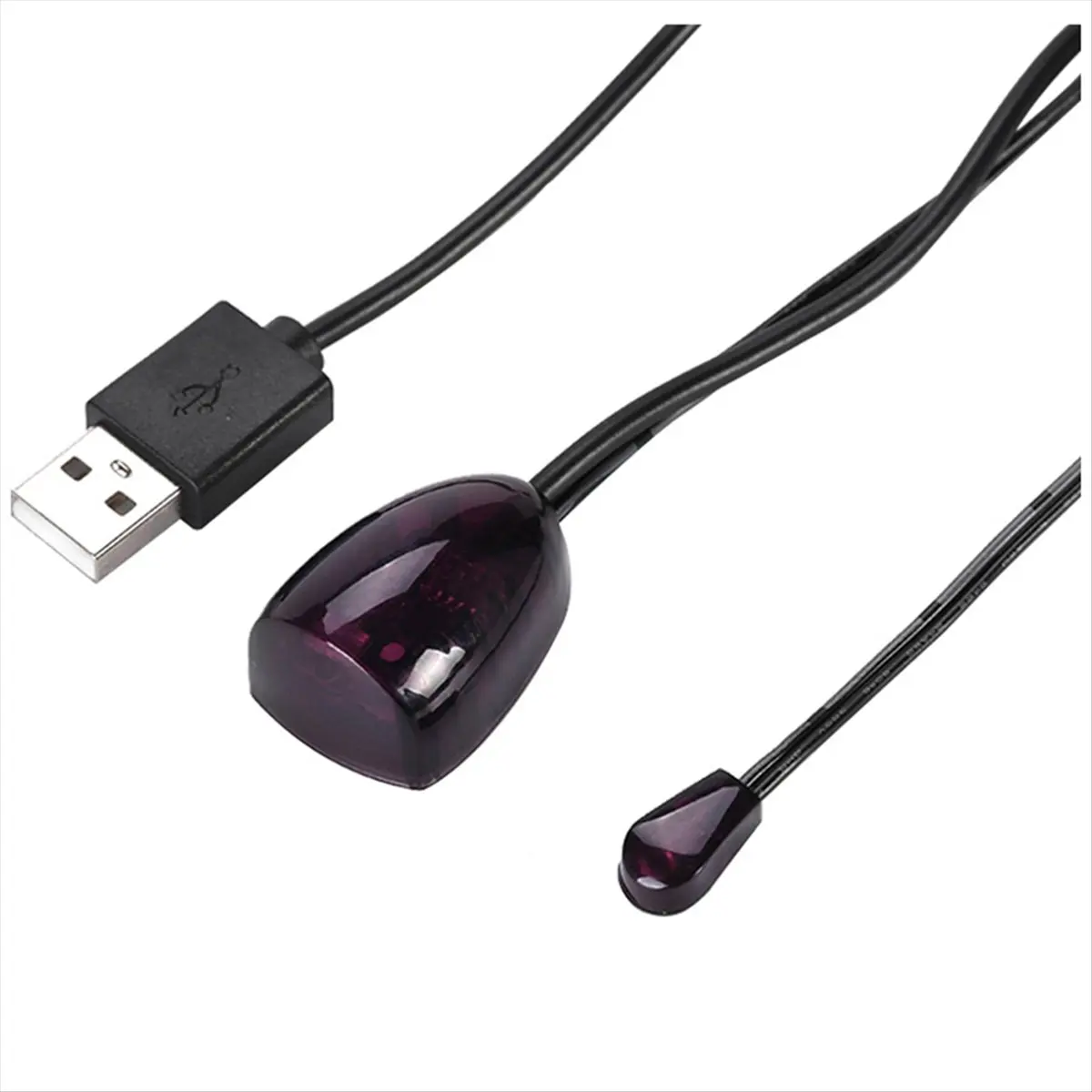 Инфракрасный ИК-удлинитель-репитер (приемник-передатчик) USB-адаптер для устройств дистанционного управления, 2 м, с подсветкой (art.: 3920dbd80fced) - 3920dbd80fced