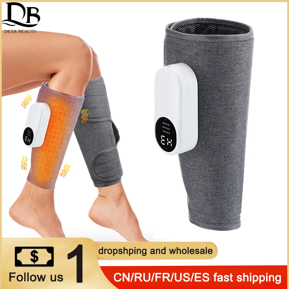

Wireless Leg Massager Electric Calf Massage Device Air Pressure Massage Hot Compress Relax Leg Muscles Household Relieve Fatigue