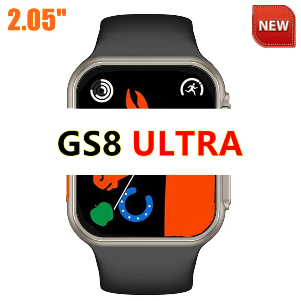 

2022 GS8 Ultra Series 8 2.05” Men Smart Watch Always-on Display Body Temperature Measure Women NFC SmartWatch PK DT7 W27 Pro Max