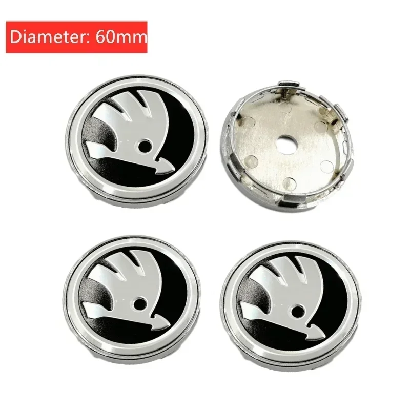 Для Skoda 56/60/65 мм колпаки центральной ступицы колес автомобиля логотип Rapid Kodiaq Fabia Karoq Laura Superb VRS Yeti Octavia Scala украшение шины