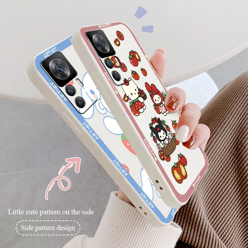 

Pochacco Cinnamoroll Sanrio Liquid Rope Phone Case For Xiaomi Redmi K50 K40 K40S Gaming K30 10C 10 10X 9A 9 9T 9C 9AT 8 8A 5G