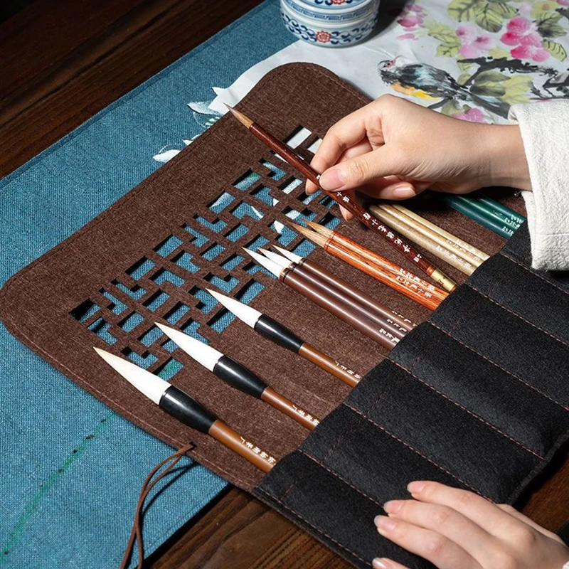 Tanie ShanLianHuBi Chiński Obraz Z Kaligrafią Zestaw Pędzelków Dla Początkujących Profesjonalne Pędzle Do Kaligrafii Kanji Japoński Sumi Malarstwo