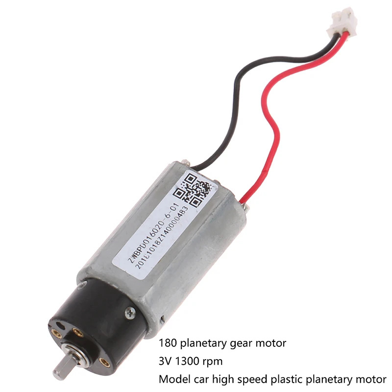 

1 шт., высокоскоростной бесшумный микромотор с планетарным редуктором, постоянный ток 3 В, 1300 об/мин, 165 мА, соотношение снижения частоты враще...