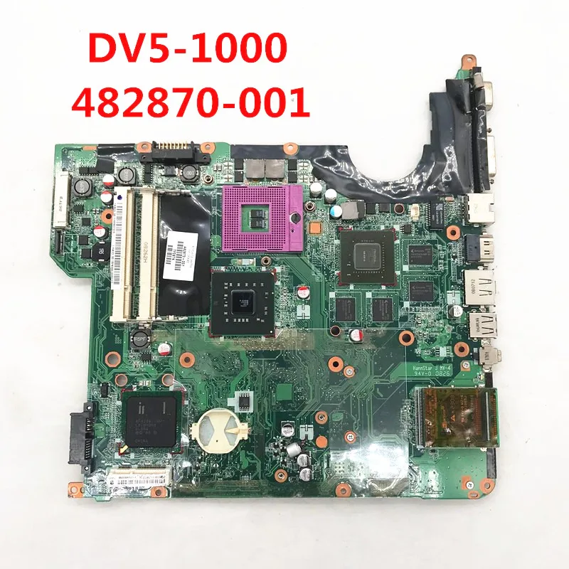 High Quality Mainboard For DV5-1000 DV5-1100 DV5 Laptop Motherboard 482870-001 482870-501 G96-630-A1 Graphics Card 100%Tested OK