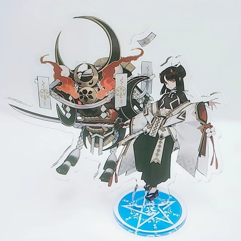 

Tenkenjinshin Oniki KeyChain Men Onmyoji Key Chain Women Anime Plate Desk Decor Acrylic Standing Collection Ornament Accesorios