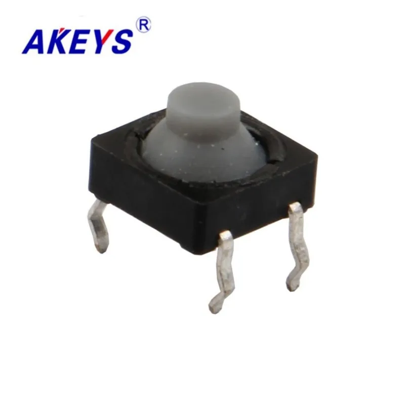 10 шт. TS-F004 8*8 бесшумный тактовый переключатель 2-контактный DIP-типа кнопочный