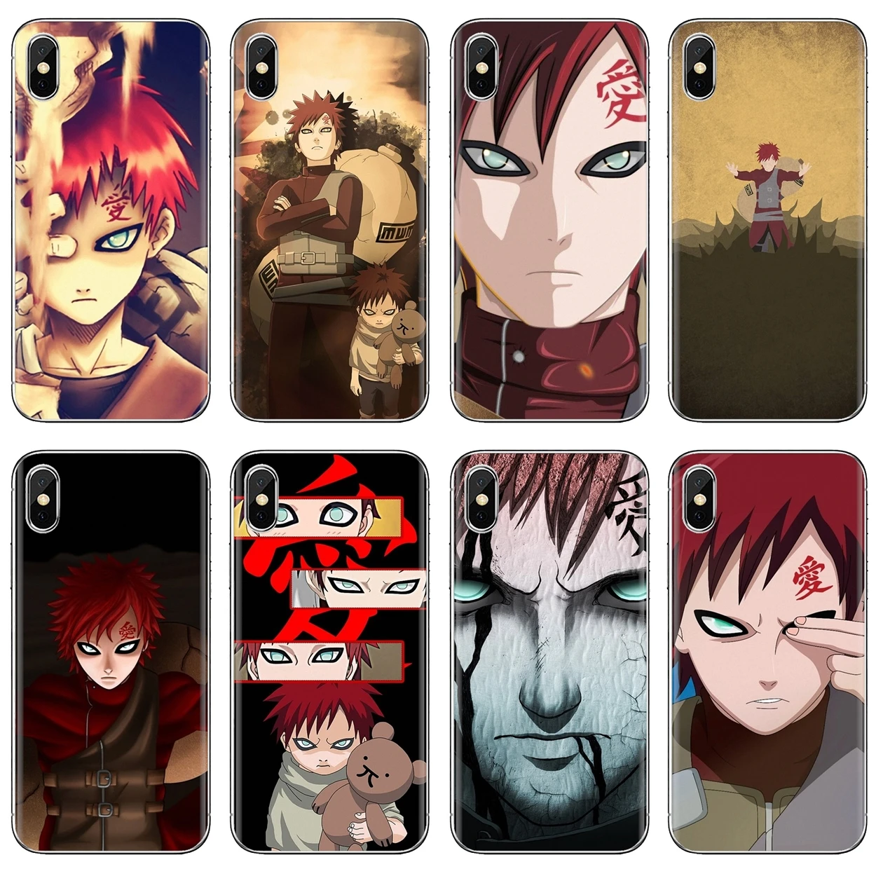 Прозрачный чехол из ТПУ для Samsung Galaxy Note 10 20 A3 A5 A6 A7 A8 A9 J7 J6 J4 Plus 2016 2018 2017 Аниме Naruto Gaara |