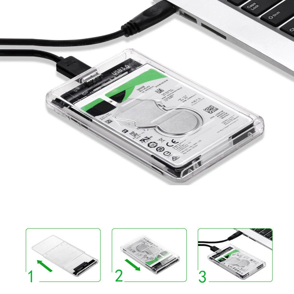 

2 5 inch Hard Drive Enclosure SATA to USB 3 0 HDD Box for SSD 1TB 2TB External HDD Case
