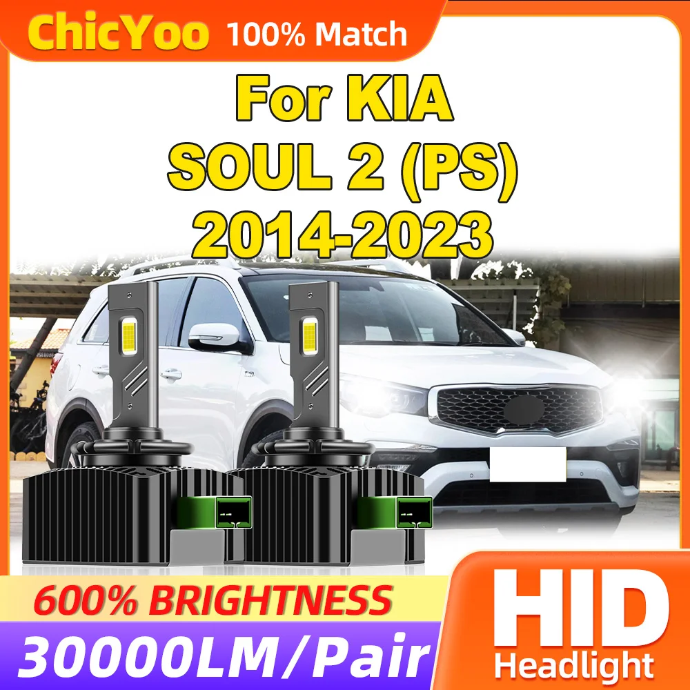 30000LM HID ксеноновые фары 120 Вт Canbus светодиодные 6000K 12 В лампы для KIA SOUL 2 (PS) 2014-2019 2020 2021