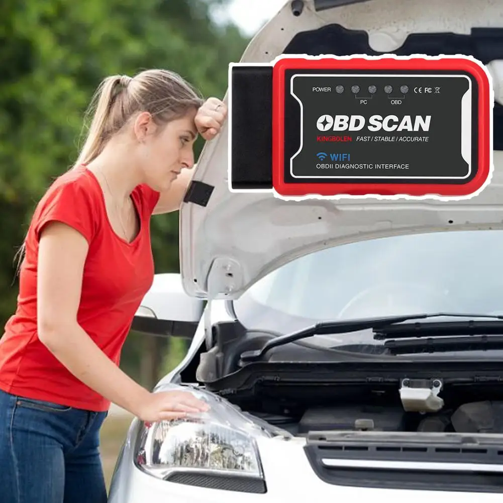 

OBD2 Scanner Check Engine PIC25K80 Chip Wireless WiFi Code Reader Diagnostic Tool for Motorcycle for Android for IOS