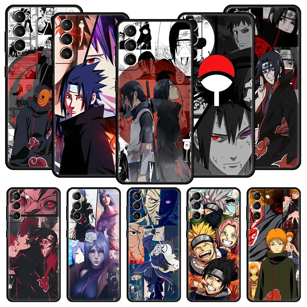 

Naruto Akatsuki Kakashi Anime Phone Case For Samsung Galaxy S22 S20 FE S10 Plus S21 Ultra 5G S10E S9 S8 Note 10 Lite 20 Cover