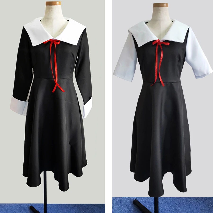 Аниме Kaguya-Sama: Love Is War Cosplay Shinomiya Kaguya Fujiwara Chika костюмы униформа парик женское платье