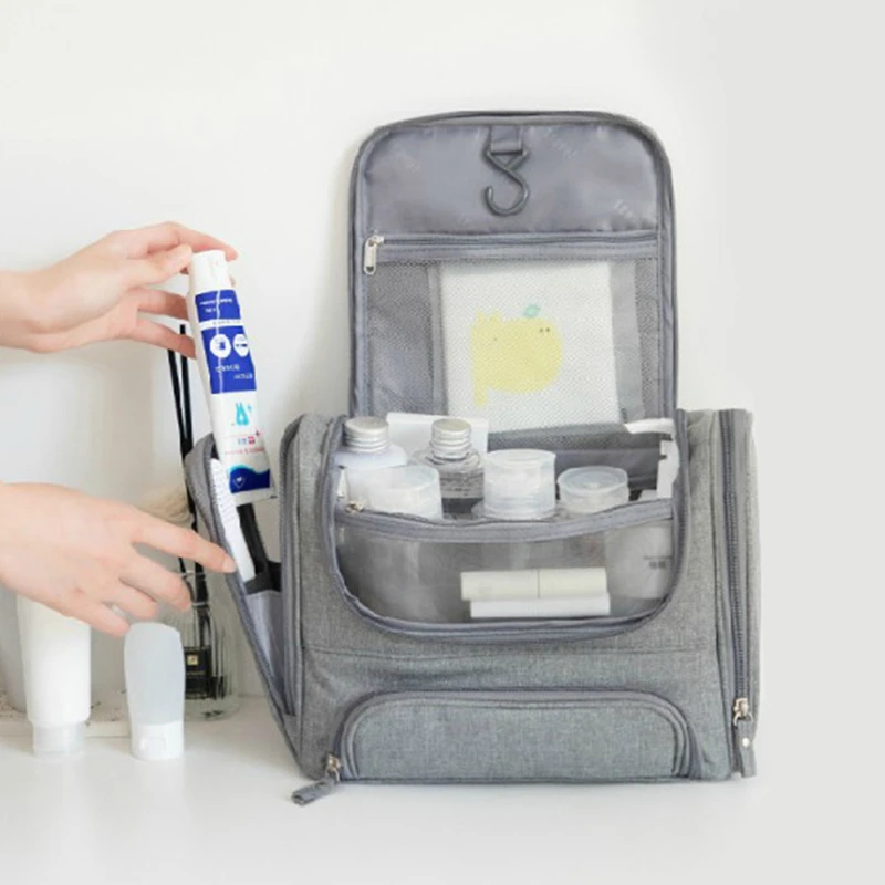 

Косметичка женская дорожная, модный органайзер для сухих и влажных принадлежностей, мужской водонепроницаемый чехол с разделением