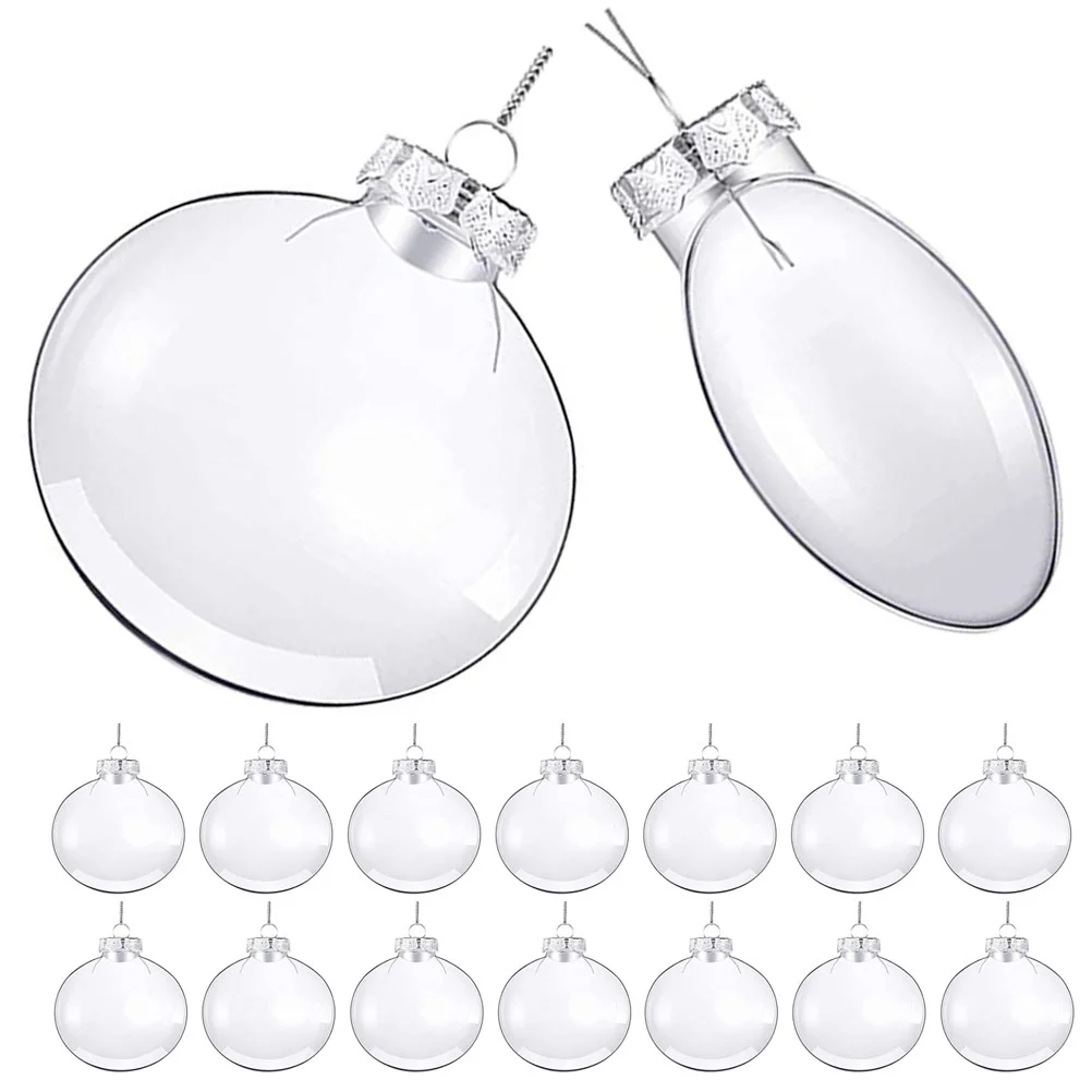

20 Pcs Christmas Ornaments Xmas Balls Decoration Hanging Decorations Tree Plastic Party Props