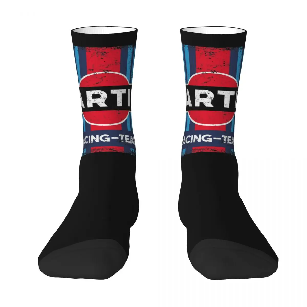

Martini Racing Team Socks Harajuku Sweat Absorbing Stockings All Season Long Socks Accessories for Man's Woman's Christmas Gifts