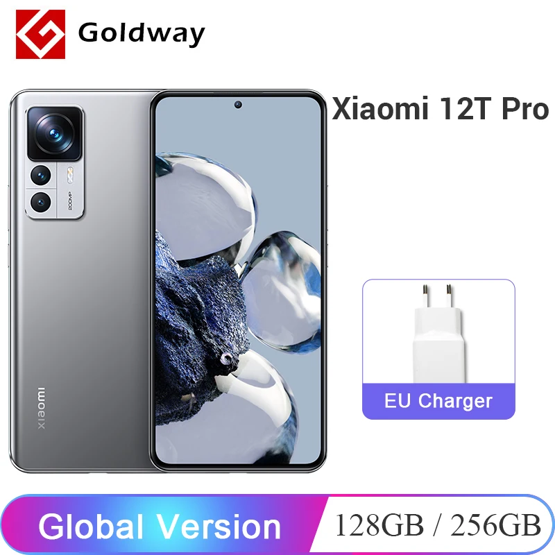 Глобальная версия Xiaomi Mi 12T Pro 8ГБ ОЗУ / 12ГБ 256ГБ ПЗУ Мобильный телефон Snapdragon 8+ Gen 1