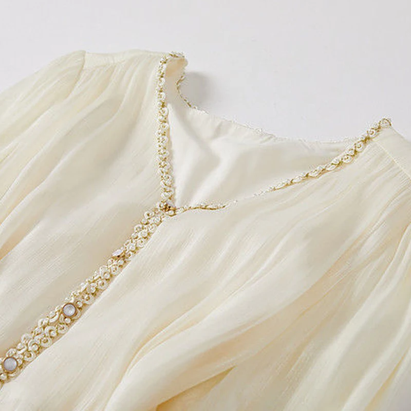 Женское однотонное платье с вышивкой универсальное Повседневное составного