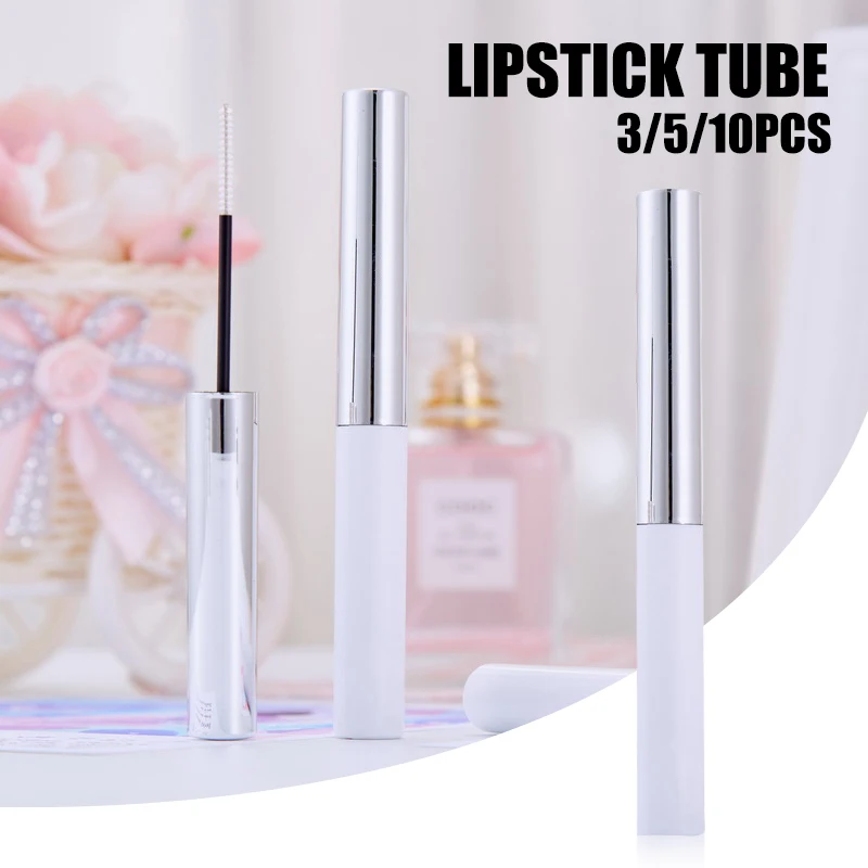 

3/5/10 шт. тушь для ресниц пустая туба с палочкой круглая туба бутылка для сыворотки для роста бровей 3 мл 3/5/10 шт. для самостоятельного нанесени...