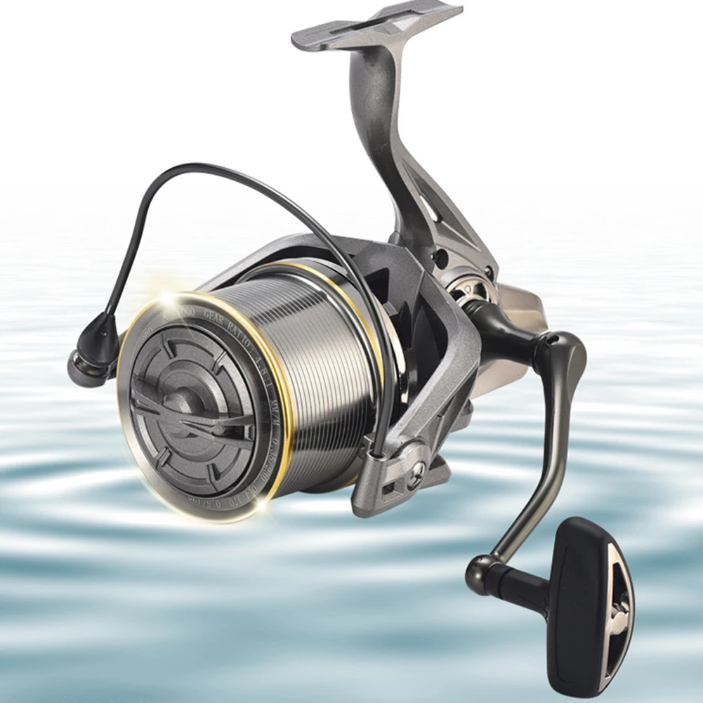

Spinning Fishing Reels 8000-12000 Series Fishing Wheel 4.8/1 Speed Ratio Large Capacity Aluminum Alloy Line Cup Fish Reel