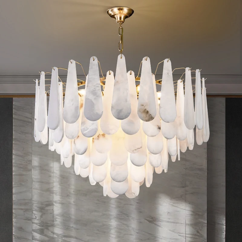 Подвесной светильник из алебастра NoEnName_Null