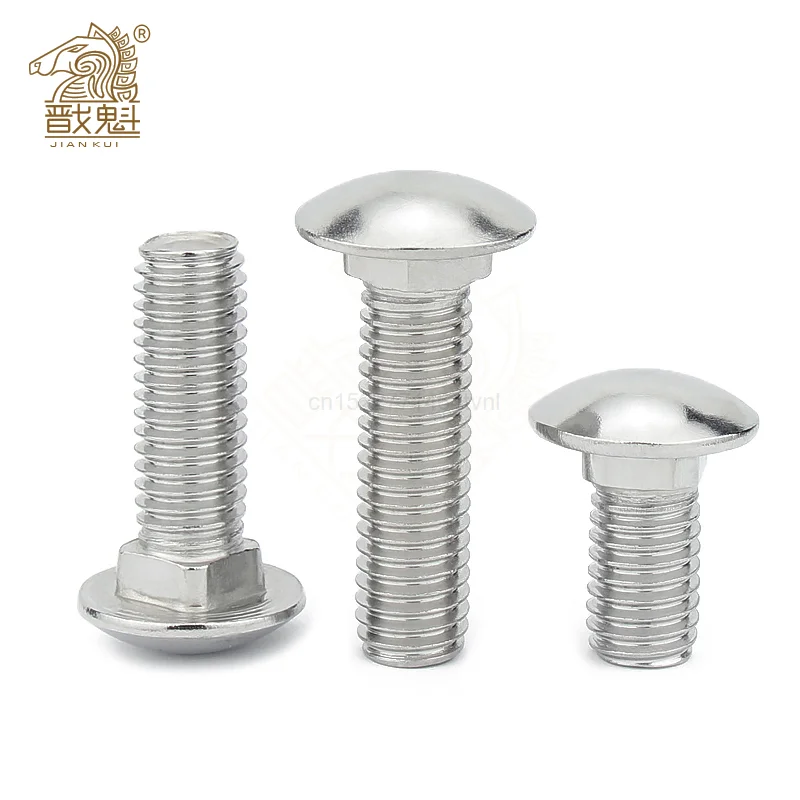 304 Нержавеющая сталь Кепки болт с головкой квадратным вырезом купол винты