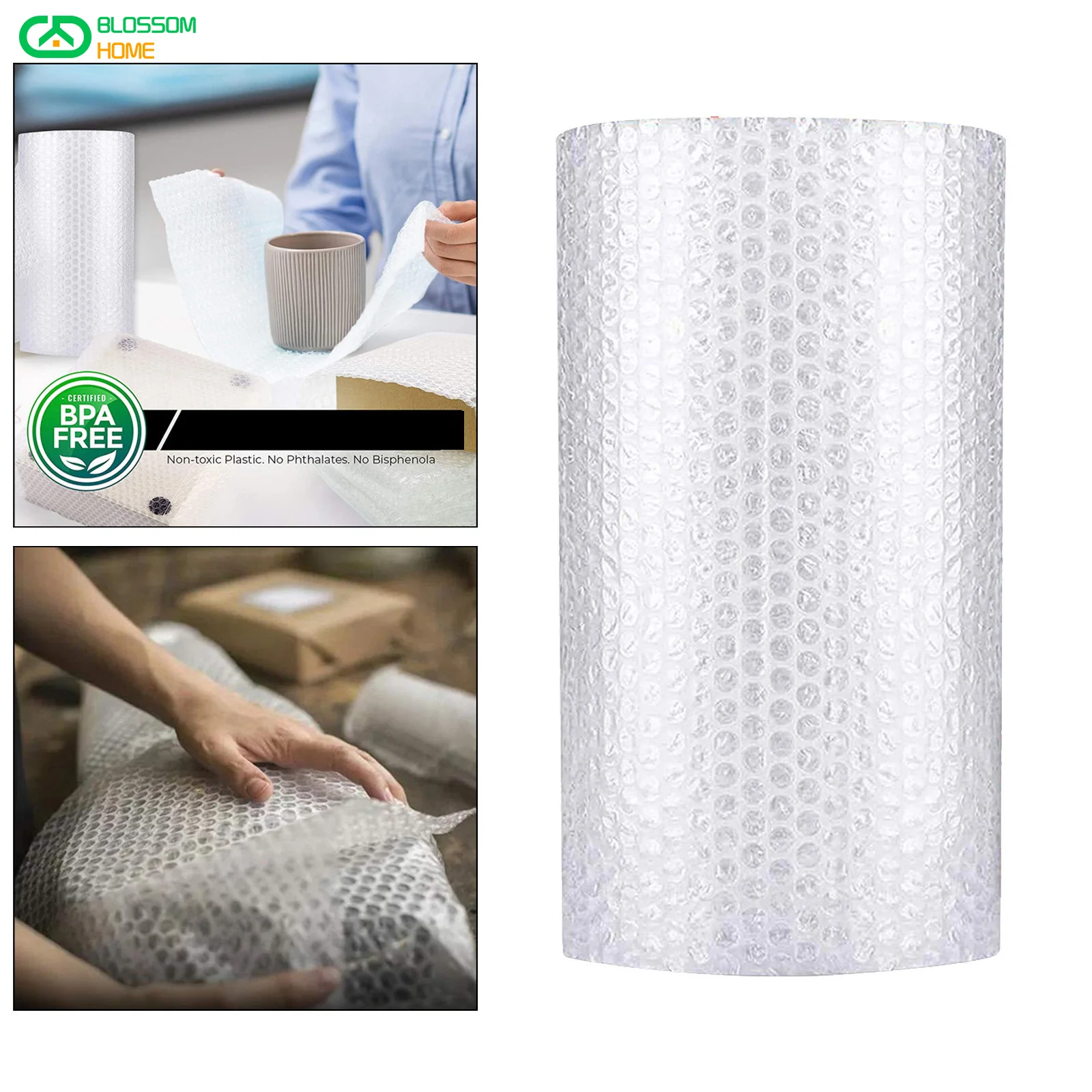 0.2*10m 1 Roll Bubble Film Brand New Material Shockproof Foam Roll Logistics Filling Express Packaging Bubble Packaging Material