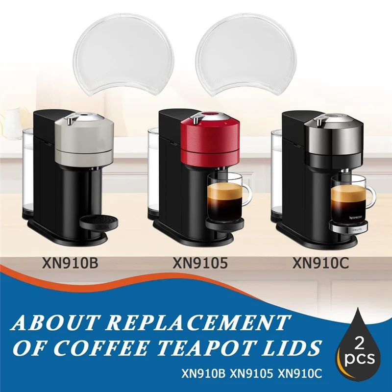 Фото ALIM-2 шт. сменная крышка резервуара для воды для Nespresso, совместимая с Vertuo Next Krups XN9105 XN910B XN910C XN910N №1
