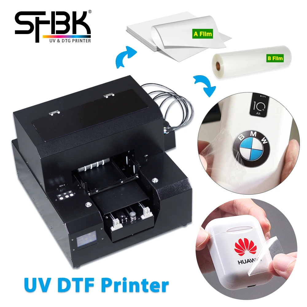 

New A3 A4 UV DTF Printer AB Film Transfer Sticker Laminating Machine Kit Easy to Paste LOGO Phone Case Plastic Silicone Sticker