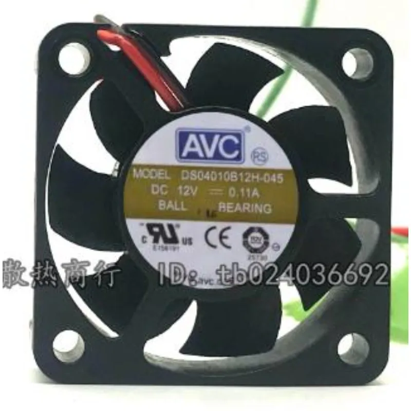 Новый вентилятор охлаждения процессора для AVC DS04010B12H-045 12V 0.11A 4cm Dual Ball Cooler Fan