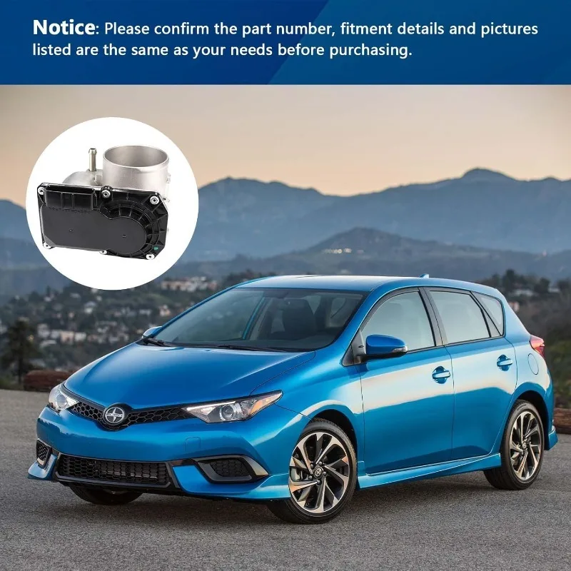 Фото Электронный дроссельный клапан для Toyota Corolla L4 1.8L 2011–2019, Corolla iM 2017–2018 и Scion iM (2016), 22030-0T100 №4
