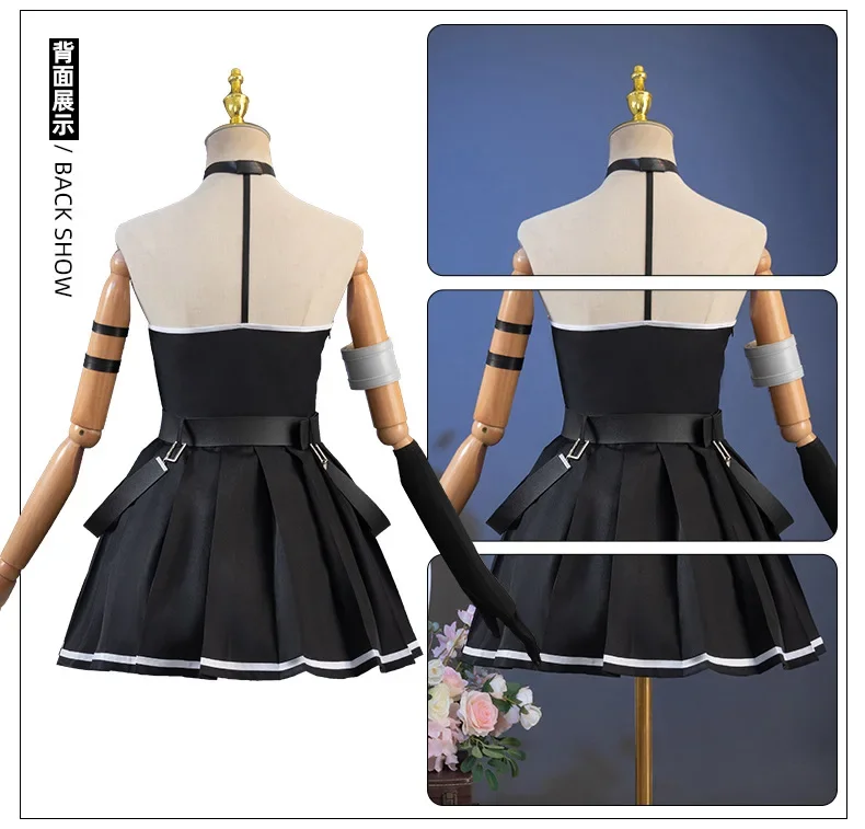 Аниме Frieren Beyond Journey's End Raoffh Ubel Косплей Костюм Одежда для косплея Черная униформа