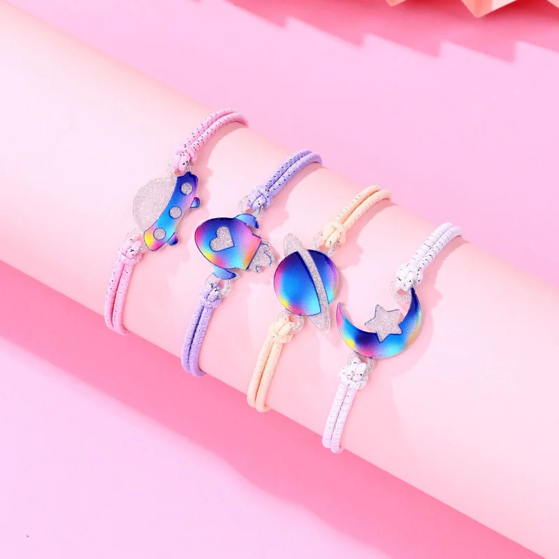 4 шт./компл. акриловый браслет с подвесками из мультфильма Звезда Луна лучшие