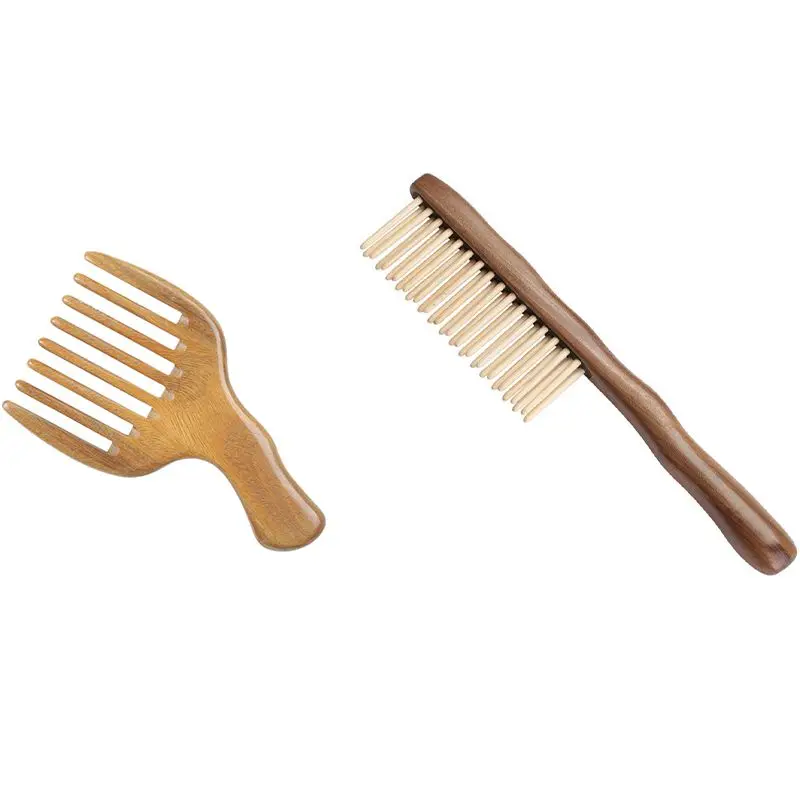 

Выпрямитель для волос широкая зубная расческа деревянная Массажная щетка и натуральная сандаловая расческа для волос ручная работа деревя...