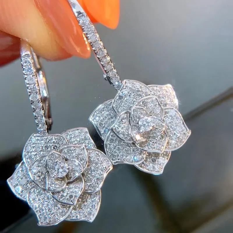 

2022 New Arrival Trendy Blossoms Earrings for Women Anniversary Gift Jewelry Wholesale E7334