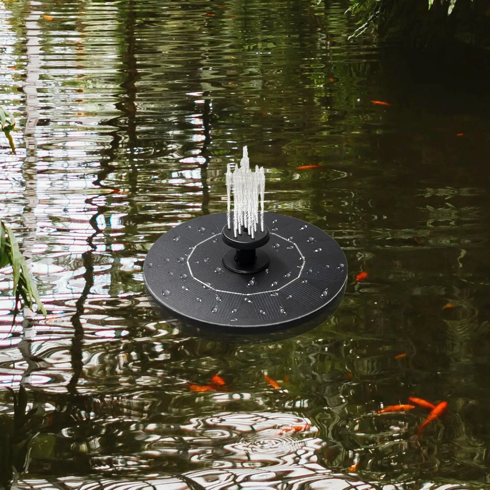 Солнечный насос для птиц 1 Вт солнечный фонтан птичьей ванны с 6 насадками сада